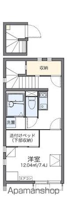 レオネクストグリーンハイツ３号[1K/28.15m2]の間取図