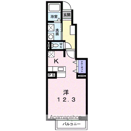 エヴァＤ[1R/35.18m2]の間取図