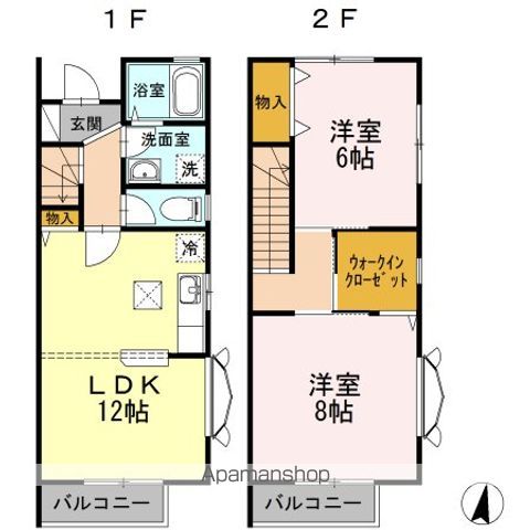 メゾネット　Ｉの間取り