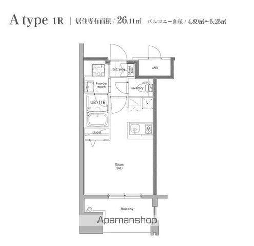 エンクレスト博多STYLEの間取り写真