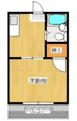 コート新北Ⅰ[1K/21.87m2]の間取図