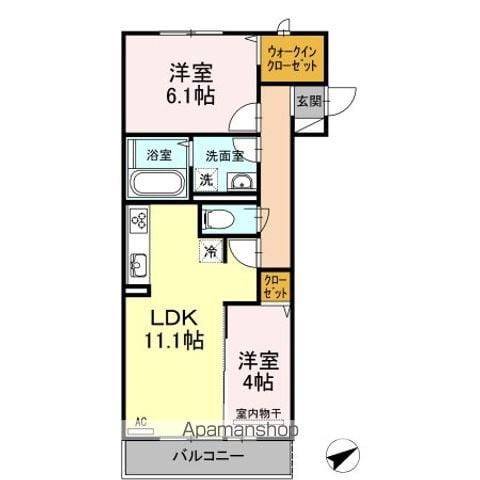 ルークス花園の間取り写真