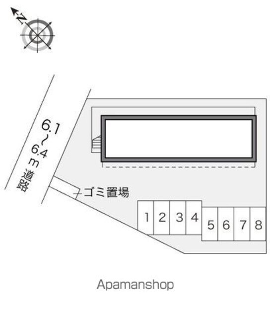 レオパレスＪ・Ｙ[1K/19.87m2]の配置図