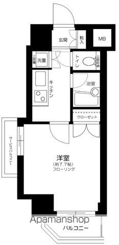 プレール東神田 404 ｜ 東京都千代田区東神田２丁目2-4（賃貸マンション1K・4階・24.51㎡） その2