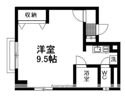 小菅木町ビル[1K/26.62m2]の間取図