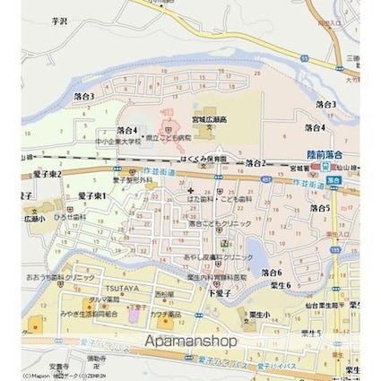 宮城県仙台市青葉区落合５丁目[4LDK/129.15m2]の周辺