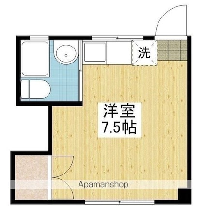 アルトヴェールⅠ[1R/15m2]の間取図