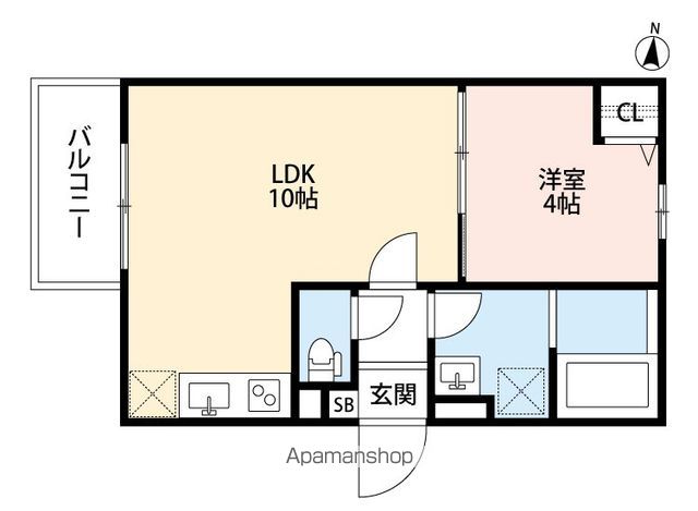 TATERUAPARTMENT加美鞍作2丁目A棟の間取り写真
