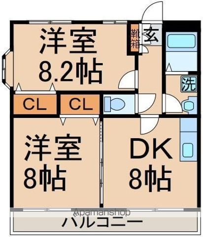 リバーヒルズの間取り写真
