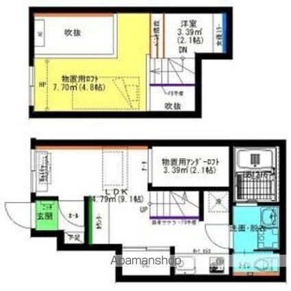 Ｒａｆｆｉｎｅ賑町[1R/28.05m2]の間取図