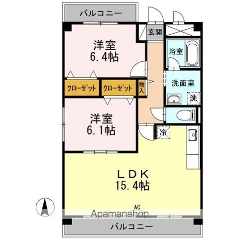 KーCITY葦高の間取り写真