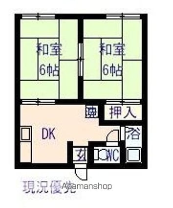 コーポ花咲[2K/33.51m2]の間取図