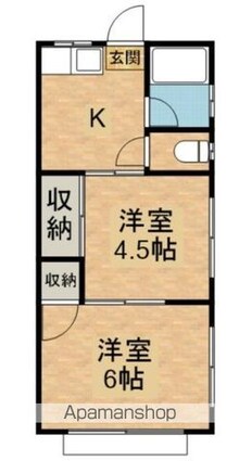 ハイムさかえ[2K/30m2]の間取図