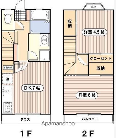 キノコーポの間取り写真