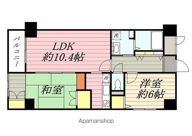 フォレステージュ天神の間取り