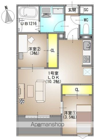 REGALEST 富田3の間取り写真