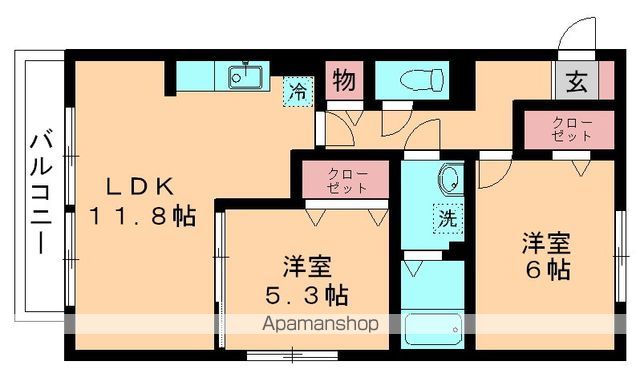 ロイヤルクレッセント西登戸参番館の間取り写真