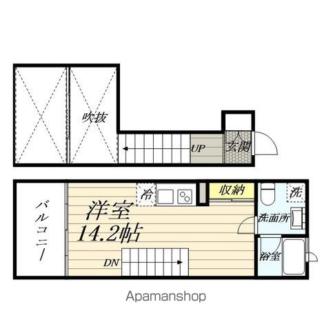 京浜東北・根岸線 鶴見駅 徒歩2分 9階建 築19年の間取り写真