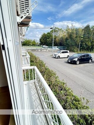 福島県郡山市西ノ内１丁目[1K/26m2]のバルコニー