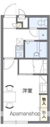レオパレスＨｉｒｏ　Ⅱ[1K/23.18m2]の間取図