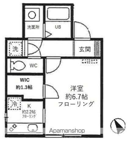 【杉並区永福のアパートの間取り】