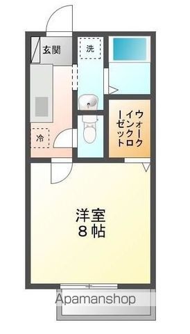 グリーンヒルズ Bの間取り写真
