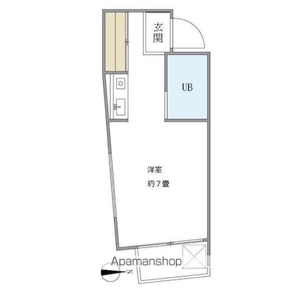 ベストワン[1R/17.01m2]の間取図