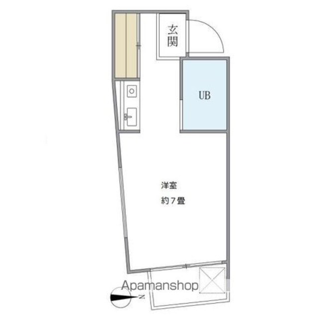 ベストワン[1R/17.01m2]の間取図