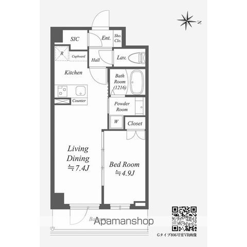 ALPHA PRIME東陽町の間取り写真