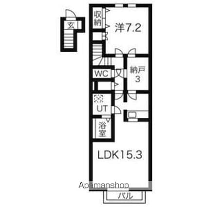 フォレストメゾン増尾台[1SLDK/61.69m2]の間取図
