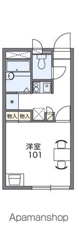 【レオパレスフローリッシュの間取り】