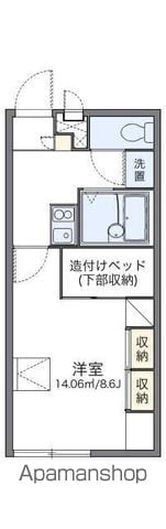レオパレスけやき台の間取り写真