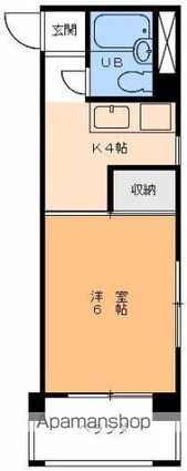 門田ビル[1K/21.81m2]の間取図