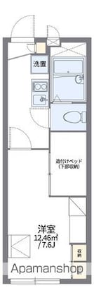 東京都調布市布田５丁目[1K/21.4m2]の間取図