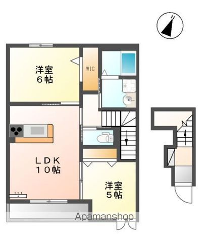 【東村山市青葉町のアパートの間取り】