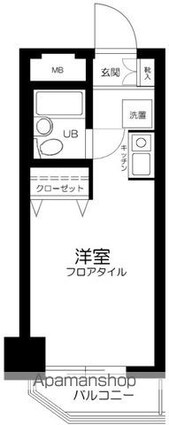 東京都新宿区西五軒町[1R/18.03m2]の間取図