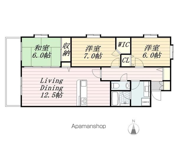 千葉市花見川区幕張本郷のマンションの間取り