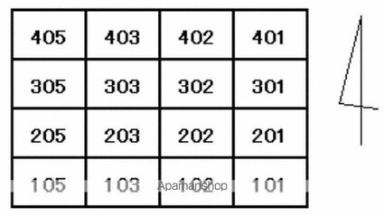 オリンピア塩上[1K/21.5m2]の配置図