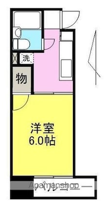 コバヤシハイツ[1K/19.41m2]の間取図