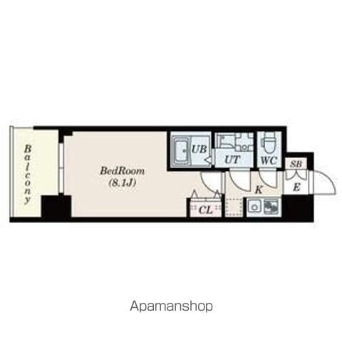 SーRESIDENCE阿波座WESTの間取り写真
