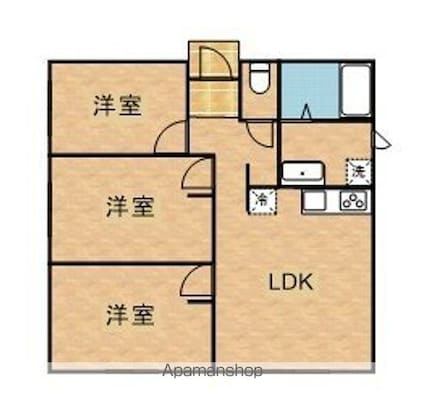 ストラーダ[3LDK/54.47m2]の間取図