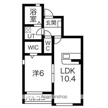 Ａｖａｎｔｉ　Ａ棟[1LDK/40.32m2]の間取図