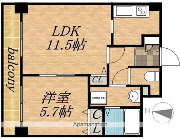 ティアラタワー中島倶楽部の間取り写真