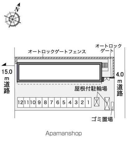 レオパレスＥＡＳＴＦＩＥＬＤⅡ 107 ｜ 大阪府大阪市平野区長吉川辺２丁目北4-5（賃貸マンション1LDK・1階・39.74㎡） その12