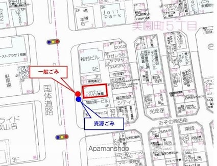 和歌山県和歌山市美園町５丁目[1K/18m2]の配置図