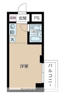クレイル両国[1R/16m2]の間取図