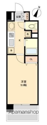 レジディア榴岡公園[1K/27.22m2]の間取図