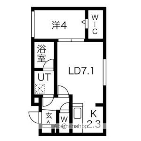 CHAMBRE宮の沢の間取り写真