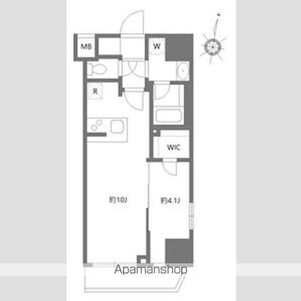 東京都板橋区本町[1LDK/35.07m2]の間取図