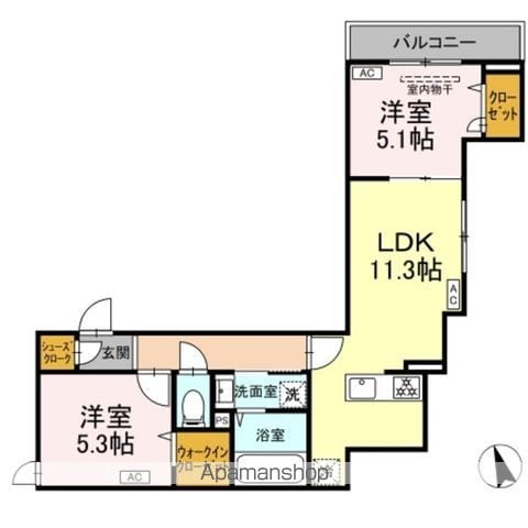 【（仮）ＤーＲＯＯＭ四つ木１丁目の内装3】